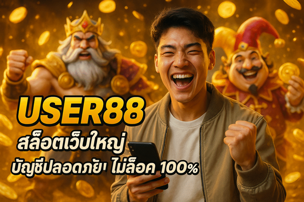 USER88 สล็อตเว็บใหญ่ บัญชีปลอดภัย ไม่ล็อค 100%