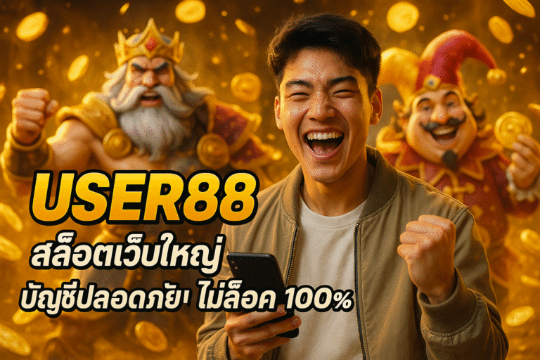 USER88 สล็อตเว็บใหญ่ บัญชีปลอดภัย ไม่ล็อค 100%