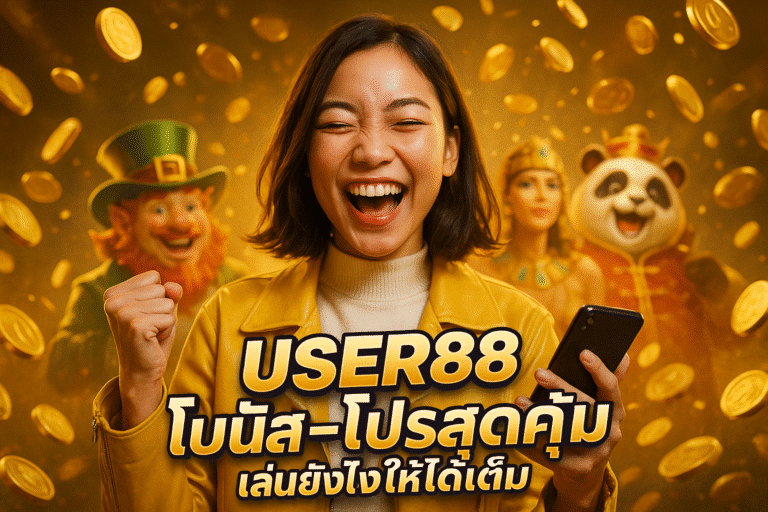 USER88 โบนัส-โปรสุดคุ้ม เล่นยังไงให้ได้เต็ม