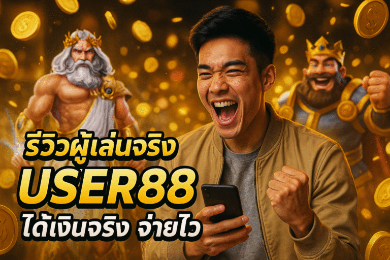 รีวิวผู้เล่นจริง USER88 ได้เงินจริง จ่ายไว